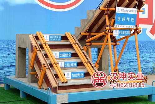 专业铸就信赖 汉坤实业工地楼梯样板展示引领行业标准，服务超千家企业